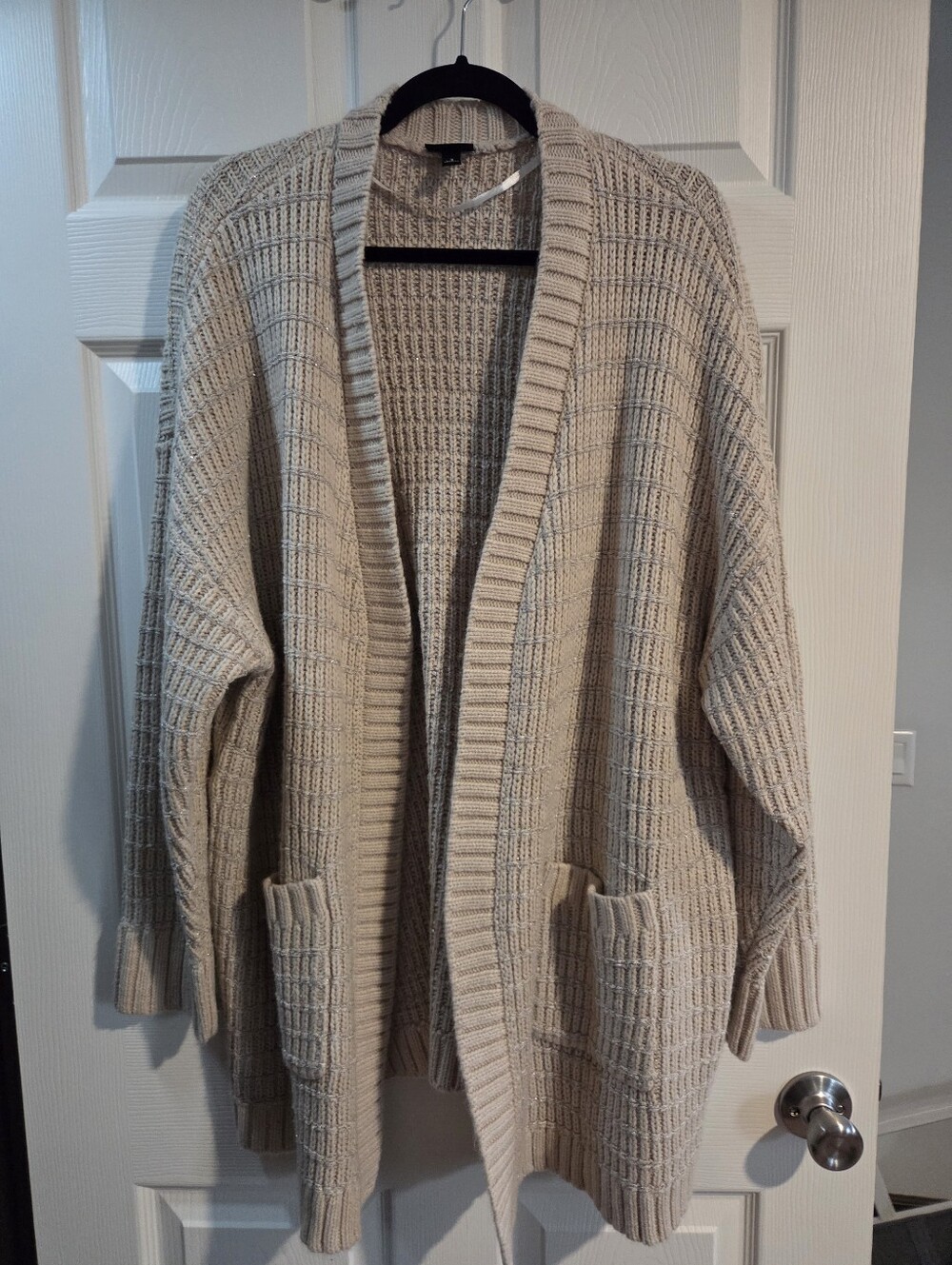Torrid Open-Front Lurex Cardigan Sweater NWOT